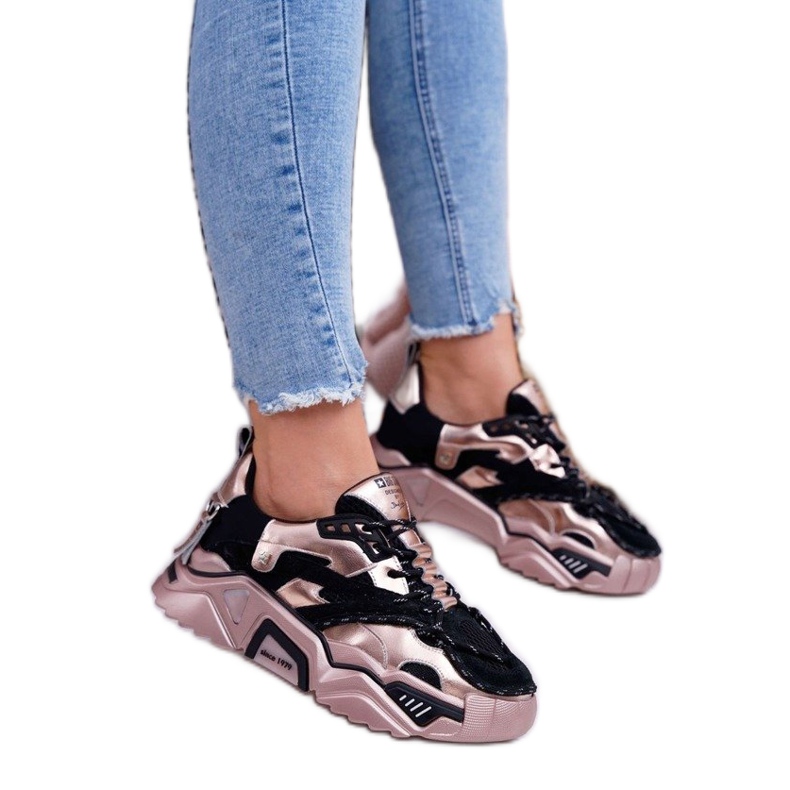 Czarne damskie Big Star Daniel Lopez FF274A528 żółte