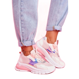 SEA Różowe sportowe obuwie LA82 wielokolorowe