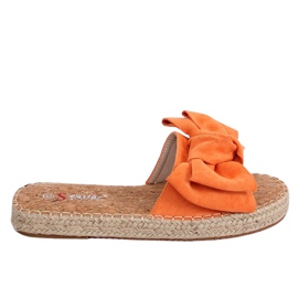 Klapki espadryle pomarańczowe JH115P Orange
