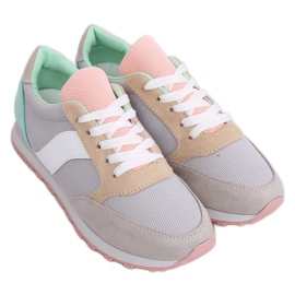 Buty sportowe wielokolorowe BL191P Grey szare