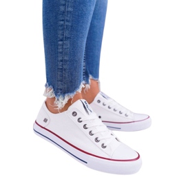 Damskie Trampki Big Star Gumowy Nosek Białe DD274336