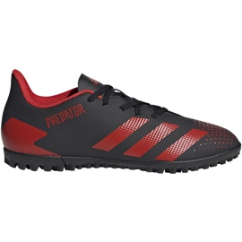Buty piłkarskie adidas Predator 20.4 Tf EE9585 czarne czarny,czerwony