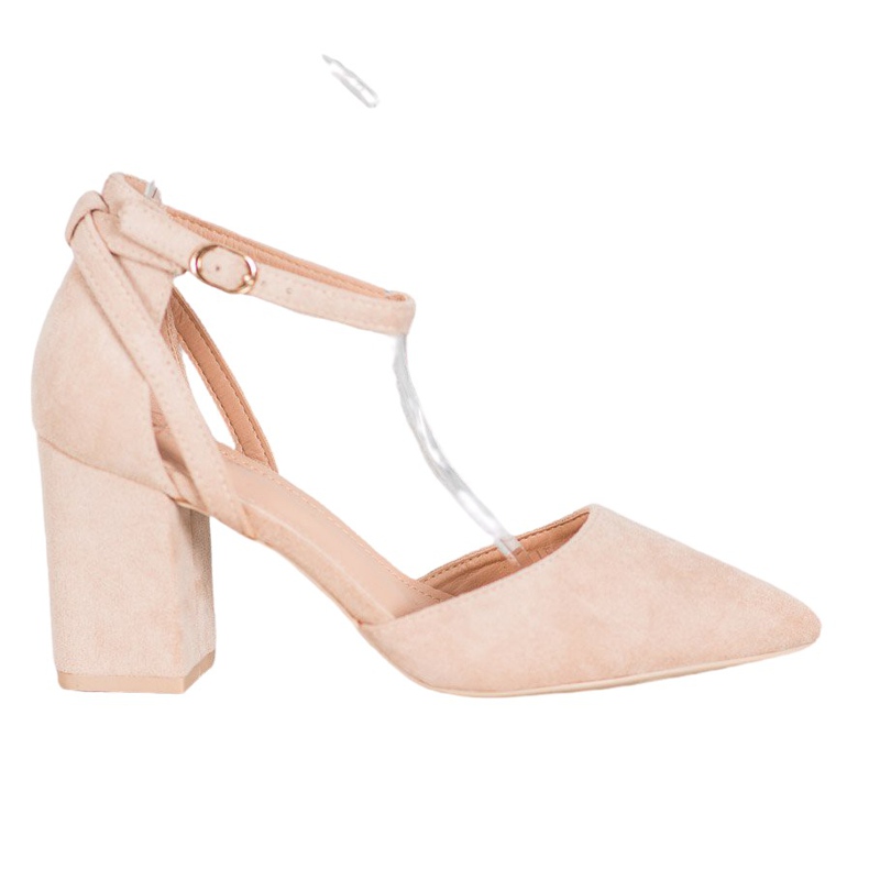 Seastar Stylowe Zamszowe Czółenka brązowe