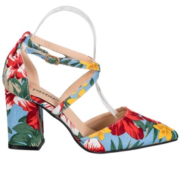 Seastar Casualowe Czółenka W Kwiaty wielokolorowe