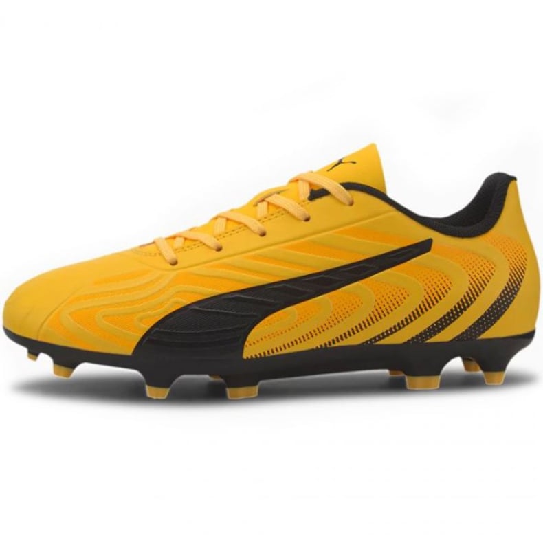 Buty piłkarskie Puma One 20.4 Fg Ag Jr 105840 01 żółte