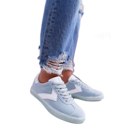 Błękitne sportowe buty damskie Big Star DD274301 niebieskie