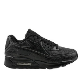 Czarne obuwie sportowe sneakersy FXZ81-4