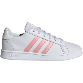 Buty adidas Grand Court K Jr EG1995 białe różowe