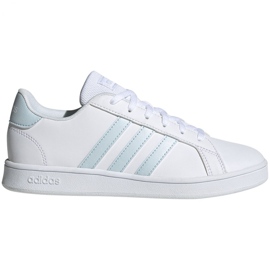 Buty adidas Grand Court K Jr EG1994 białe niebieskie