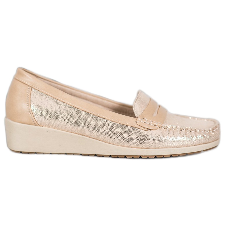 Comer Stylowe Mokasyny Na Platformie żółte