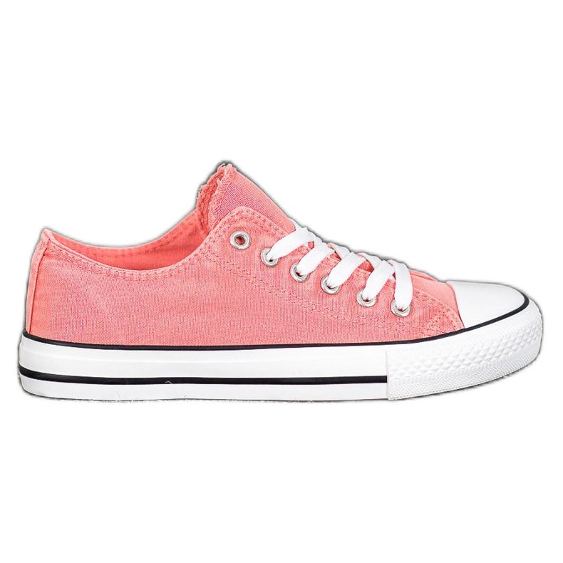 McKey Stylowe Trampki Tekstylne pomarańczowe