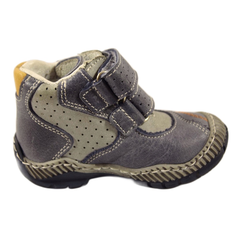 Ren But Trzewiki Ren-But niebieskie pomarańczowe szare