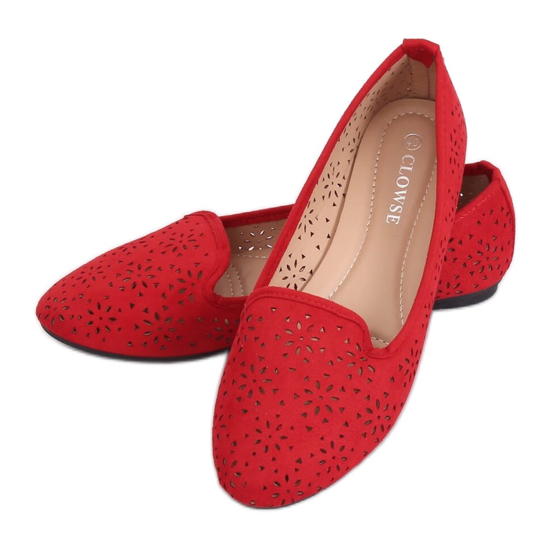 Lordsy ażurowe czerwone 9F126 Red