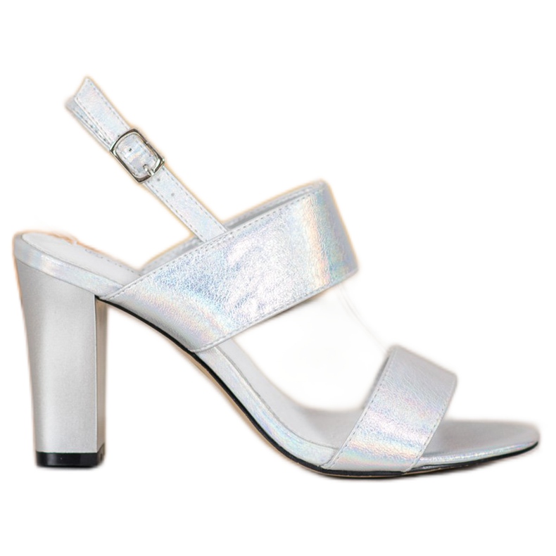 Goodin Stylowe Sandałki srebrny