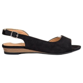 Wygodne Zamszowe Obuwie VINCEZA czarne