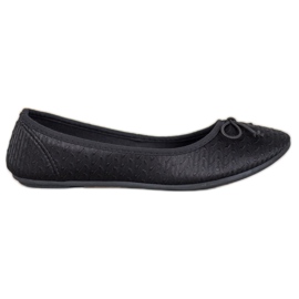 McKey Casualowe Baleriny Z Kokardą czarne