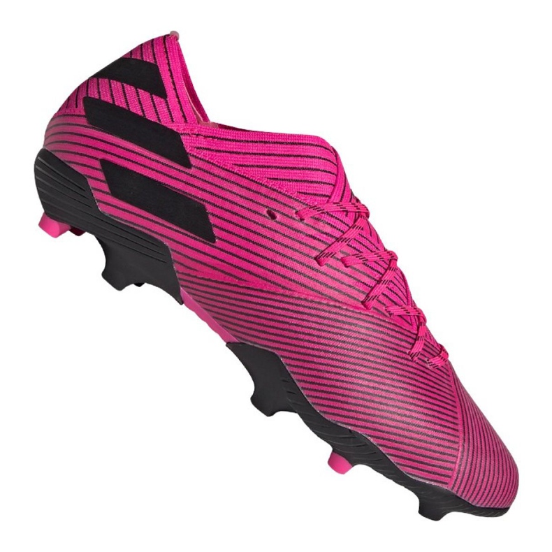 Buty piłkarskie adidas Nemeziz 19.1 Fg Jr F99956 fioletowe  , różowy