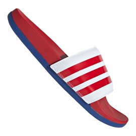 Klapki adidas Adilette Comfort M EG1853 białe czerwone