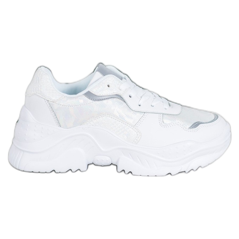 SHELOVET Lekkie Sneakersy białe