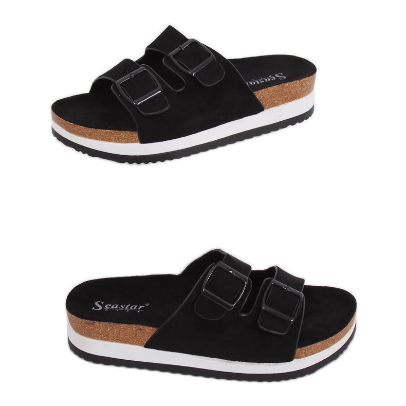 Klapki scholki czarne SS115P Black