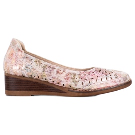 Czółenka Na Koturnie VINCEZA wielokolorowe