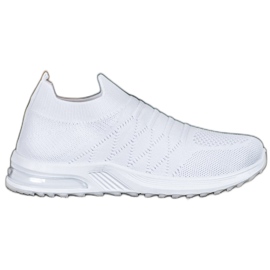 Diamantique Białe Wsuwane Obuwie