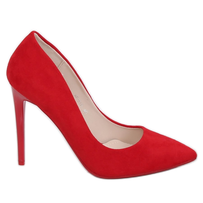 Czółenka na szpilce czerwone NF-51P Red