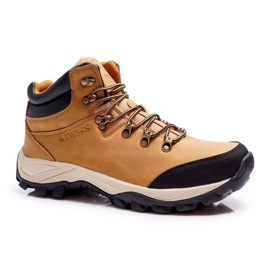 EVE Obuwie Trekkingowe Męskie Ocieplane Barankiem Jax brązowe
