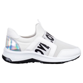 Seastar Slipony Na Platformie Love białe