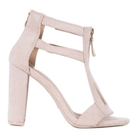 Seastar Sandałki Z Suwakiem brązowe