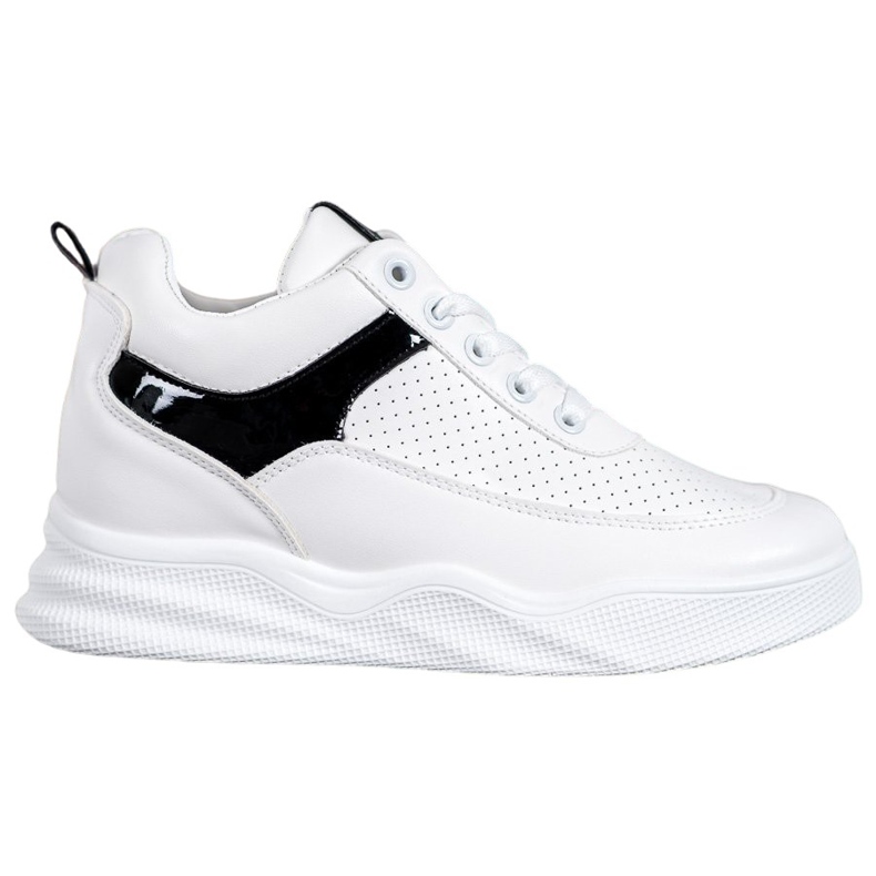 Renda Sneakersy Z Eko Skóry białe