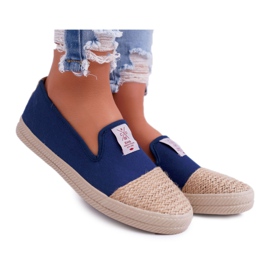 Espadryle Damskie Cross Jeans Granatowe DD2R4046