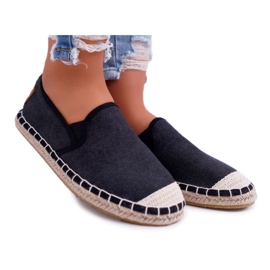 Espadryle Damskie Cross Jeans Czarne DD2R4106
