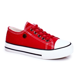 EVE Trampki Dziecięce Buty Czerwone Justika