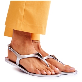 HV Damskie Sandałki Srebrne Storm szare