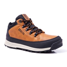 Trekkingowe Męskie Buty Big Star Wysokie Outdoor Camel EE174464 brązowe