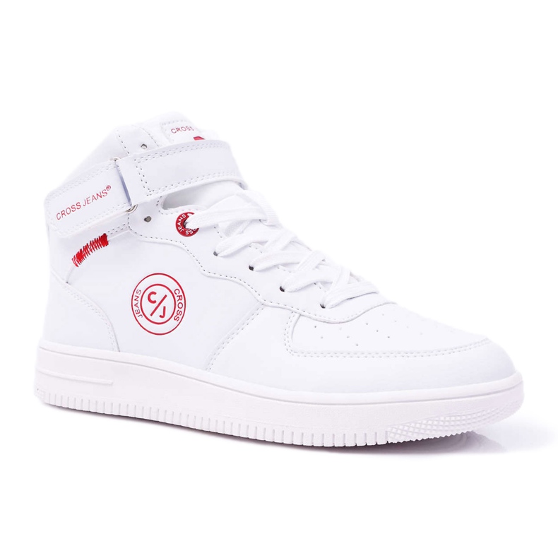 Trampki Damskie Cross Jeans Wysokie Białe EE2R4145C