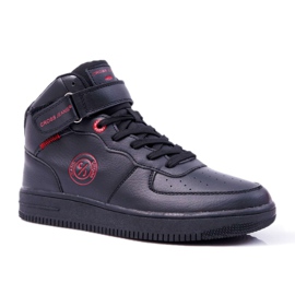 Trampki Damskie Cross Jeans Wysokie Czarne EE2R4147C