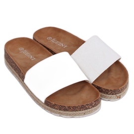 Klapki espadryle białe 6130 White