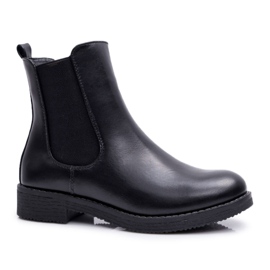 EVE Botki Damskie Sztyblety Czarne 8BT35-1489