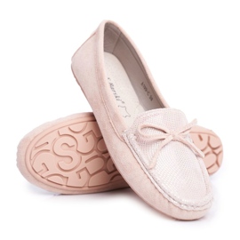 Mokasyny Damskie Zamszowe S.Barski A199 Beżowe Wannabe beżowy