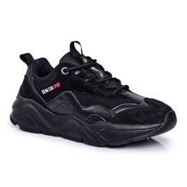 Damskie Sportowe Obuwie Sneakersy Big Star Czarne FF274959