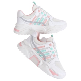 Buty sportowe białe LV113P Pink