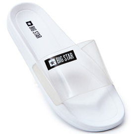 Klapki Damskie Big Star Transparentne Białe DD274A258