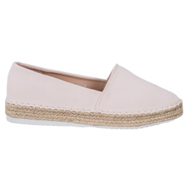 Small Swan Tekstylne Espadryle brązowe