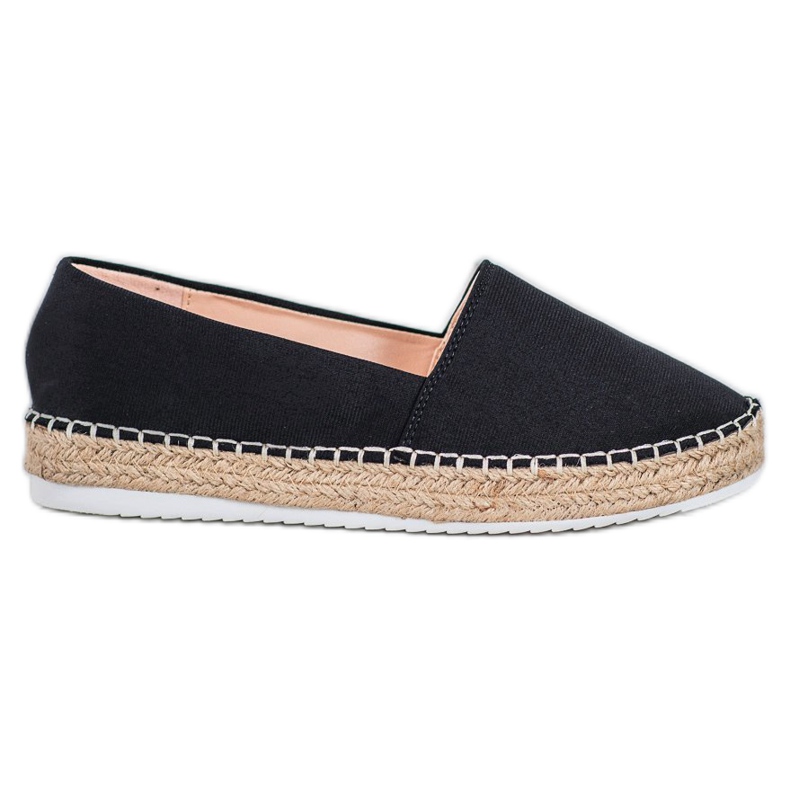 Small Swan Tekstylne Espadryle czarne