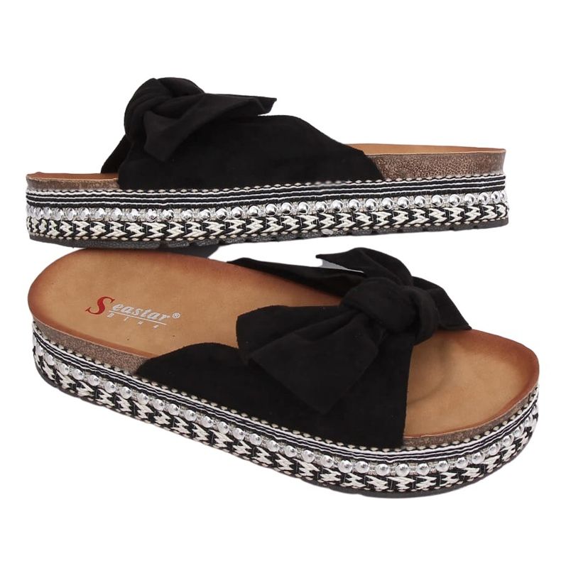 Klapki damskie czarne LK29P Black