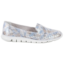 Filippo Modne Skórzane Lordsy wielokolorowe