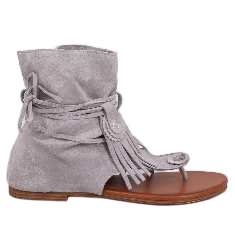 Japonki z cholewką szare SL1010P Grey