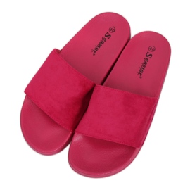 Klapki proste fuksjowe CK98 Fuchsia różowe